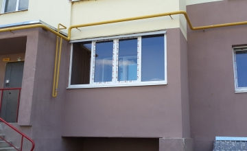 Балкон под ключ без обшивки извне