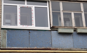 Остекление балкона ПВХ окнами (после)