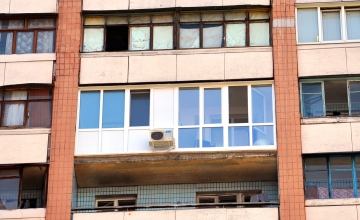Балкон Французский в Харькове (после монтажа)